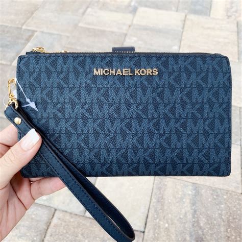 michael kors phone wallet review|Michael Kors double zip wallet.